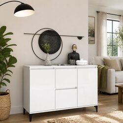 High Gloss Sideboard with Storage