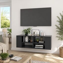 Compact Wall-Mounted TV Cabinet with Storage