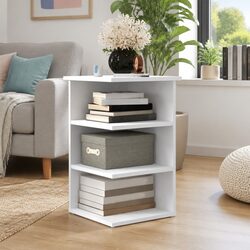 White Side Cabinet with Ample Storage Space