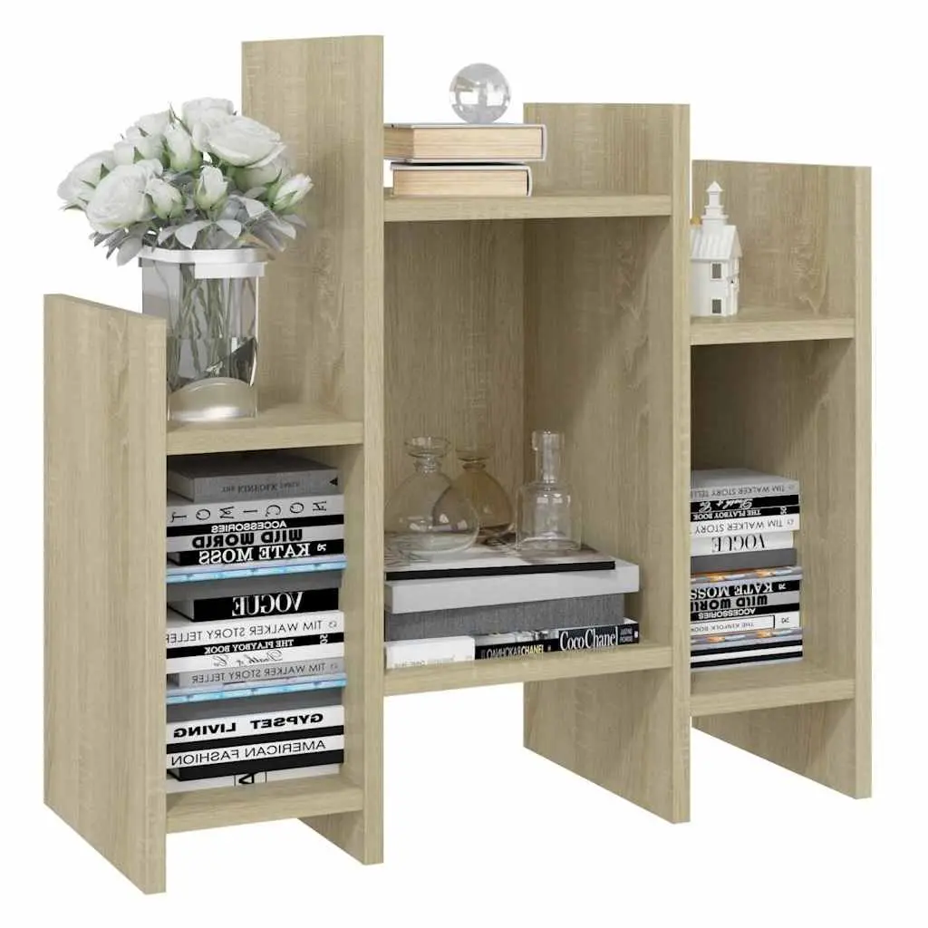 Side Cabinet Brown Storage Buffet Shelves Sofa Table Furniture Engineered Wood