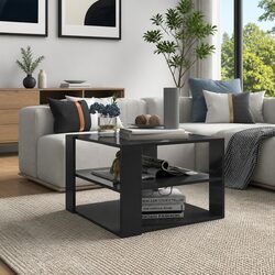 Compact Grey Coffee Table - Functional & Modern