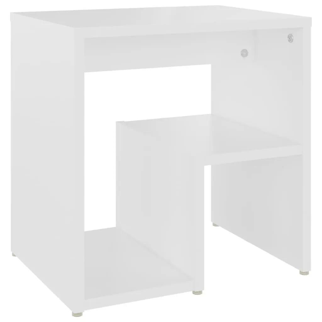 Bedside Table White 40x30x40 cm Engineered Wood 2 Pack