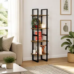 4-Tier Book Cabinet: Durable and Efficient Design