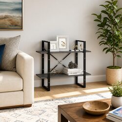 Compact 2-Tier Book Cabinet for Optimal Storage