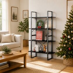Compact 4-Tier Book Cabinet: Smart Storage Made Easy