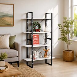 Compact 4-Tier Book Storage Solution