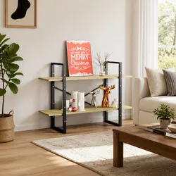 Compact 2-Tier Book Cabinet for Modern Living