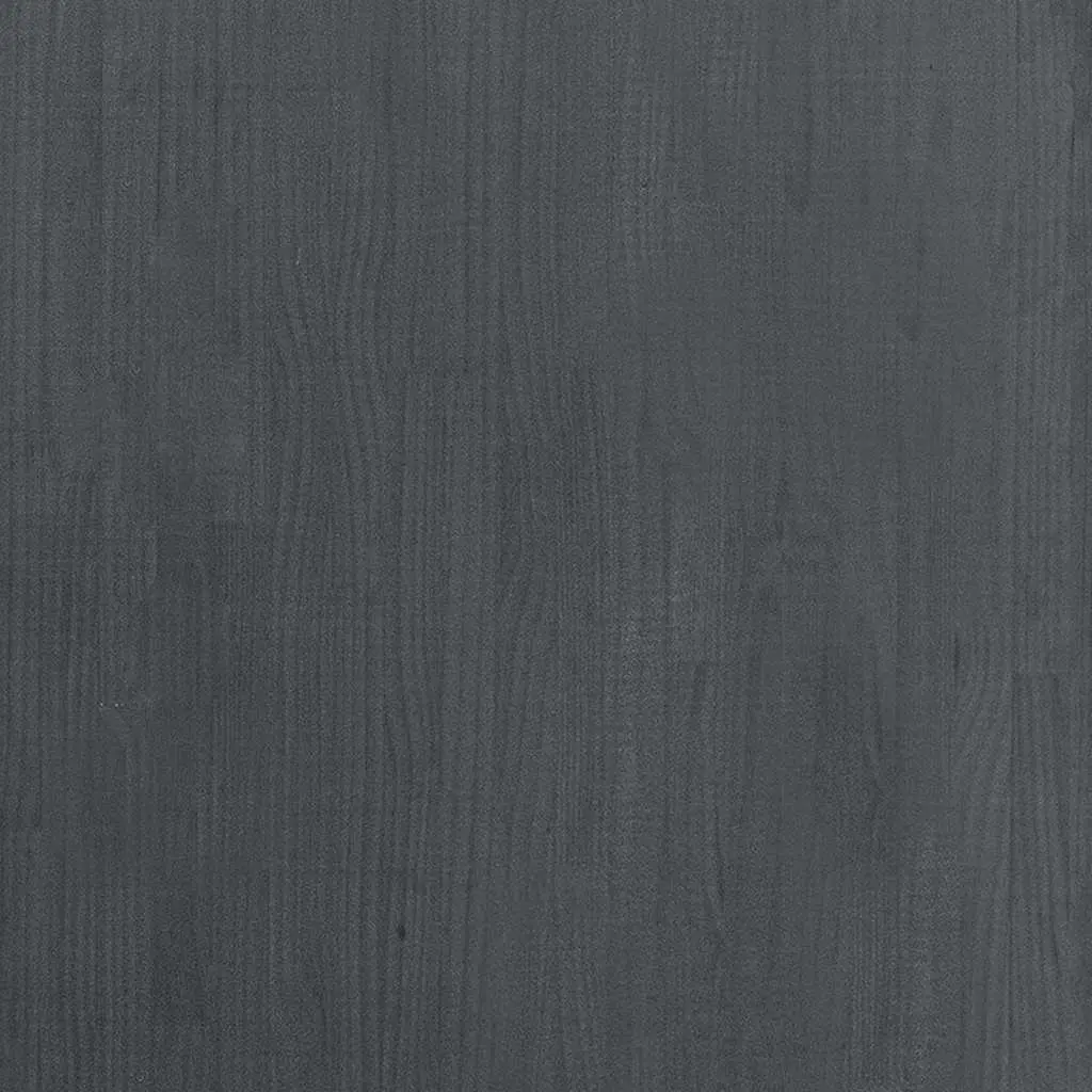 High Cabinet Grey 80x30x210 cm Solid Pine Wood Shelving Unit