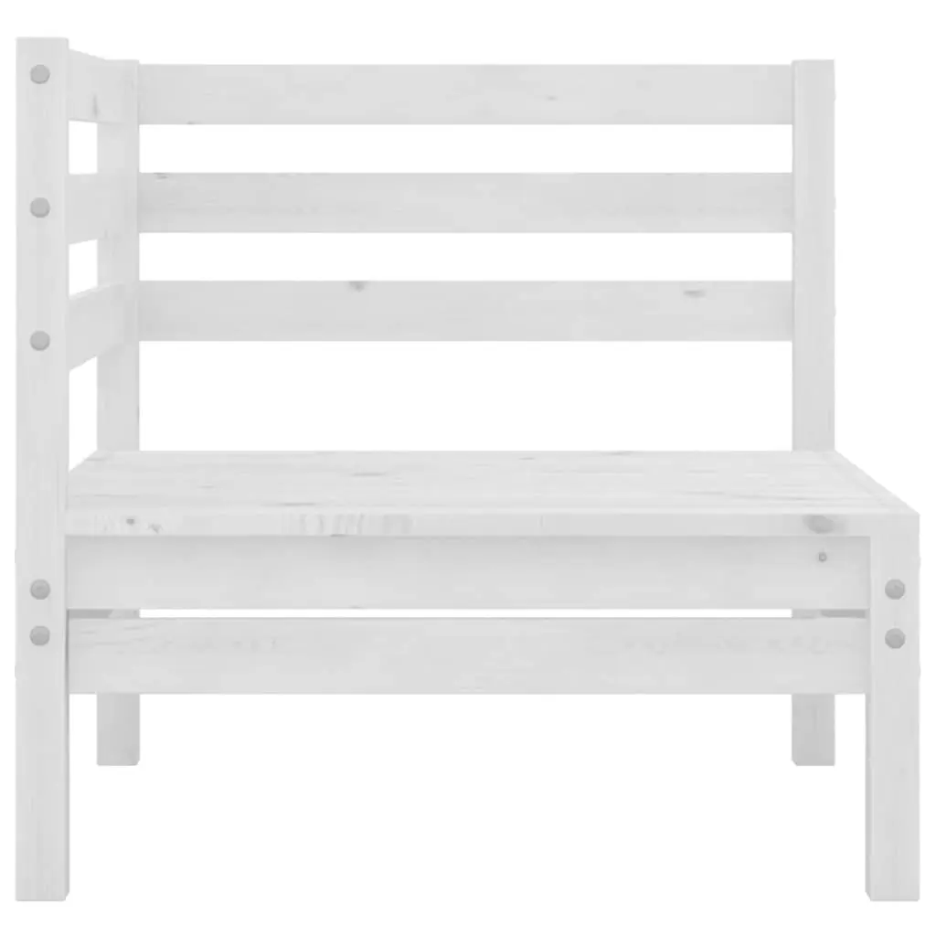 3 Piece Wooden Garden Lounge Set Pallet Design Outdoor Patio Furniture White