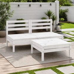Compact and Stylish 3 Piece Garden Lounge Set