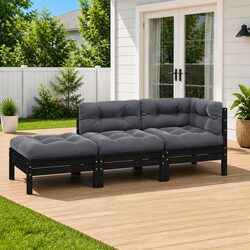 3 Piece Garden Lounge Set: Stylish, Durable, and Comfortable
