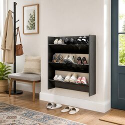Compact Wall Shoe Cabinet for Smart Organization