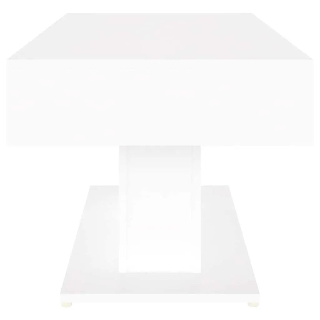 Coffee Table White Engineered Wood 96x50x45cm Durable Construction Easy to Clean