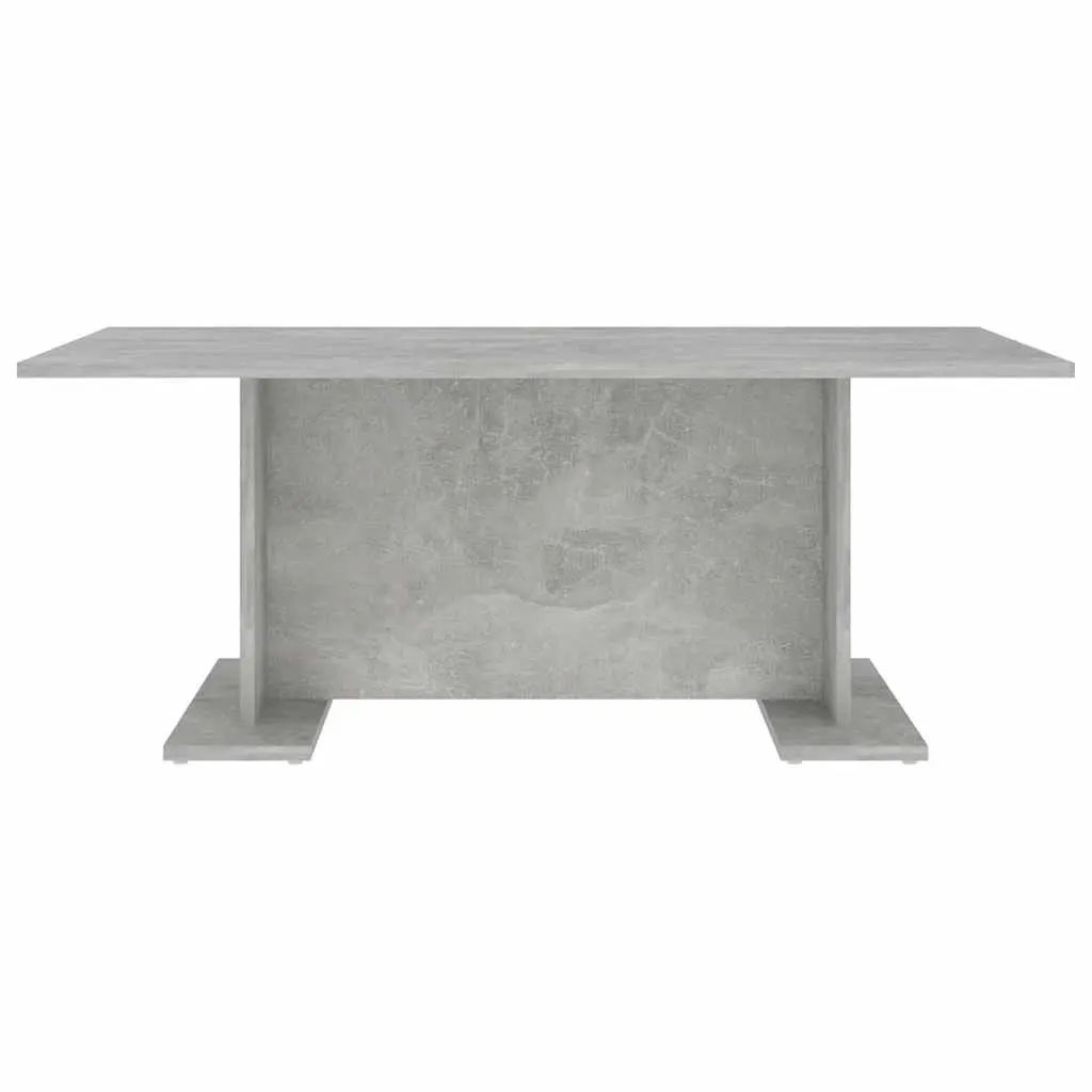 Engineered Wood Coffee Table Grey Modern Accent Furniture 103.5L x 60W x 40H cm
