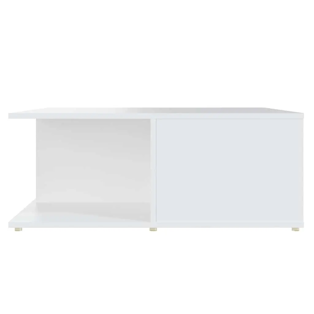 Coffee Table White 80x80x31cm with Storage Drawers and Compartments