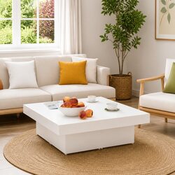 White Coffee Table for Indoor Use