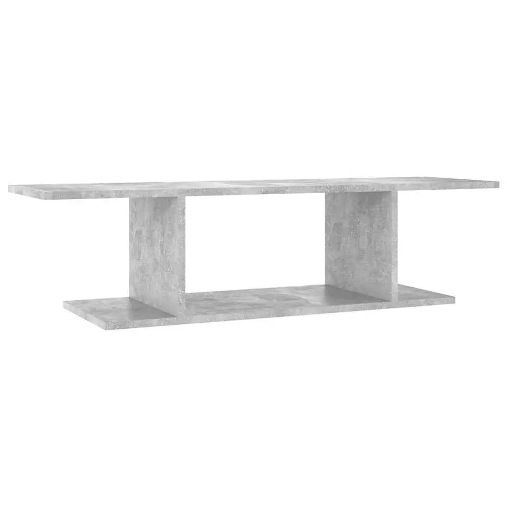 Wall Mounted TV Cabinet Grey Living Room Storage Media Console Unit