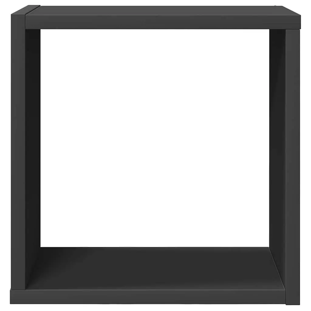 Wall Cube Shelves Grey 6 Piece Floating Storage Display Organizer
