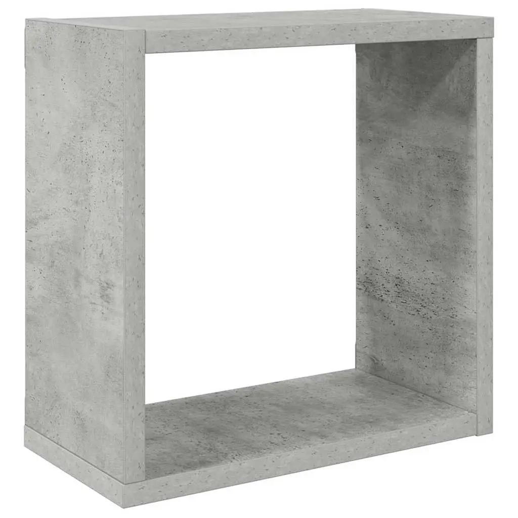Wall Cube Shelves Grey 6 Piece Floating Storage Display Home Decor Organiser