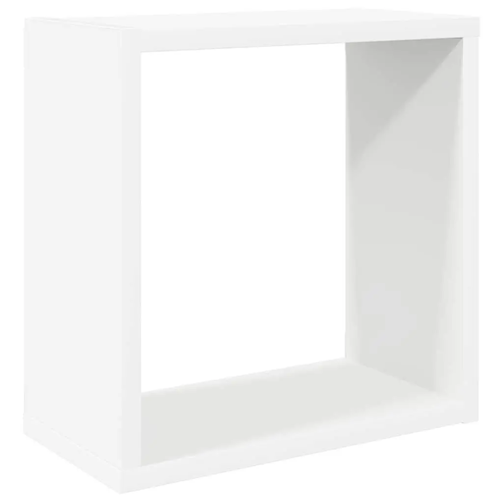 Wall Cube Shelves White 30x15x30 cm Floating Storage Display Organizer 4 Piece