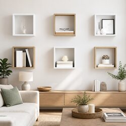 Wall Cube Shelves Set of 6