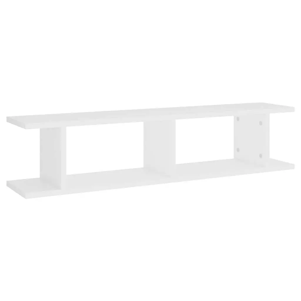 White Wall Shelf 90x18x20cm Floating Display Cube Storage Shelves Decor