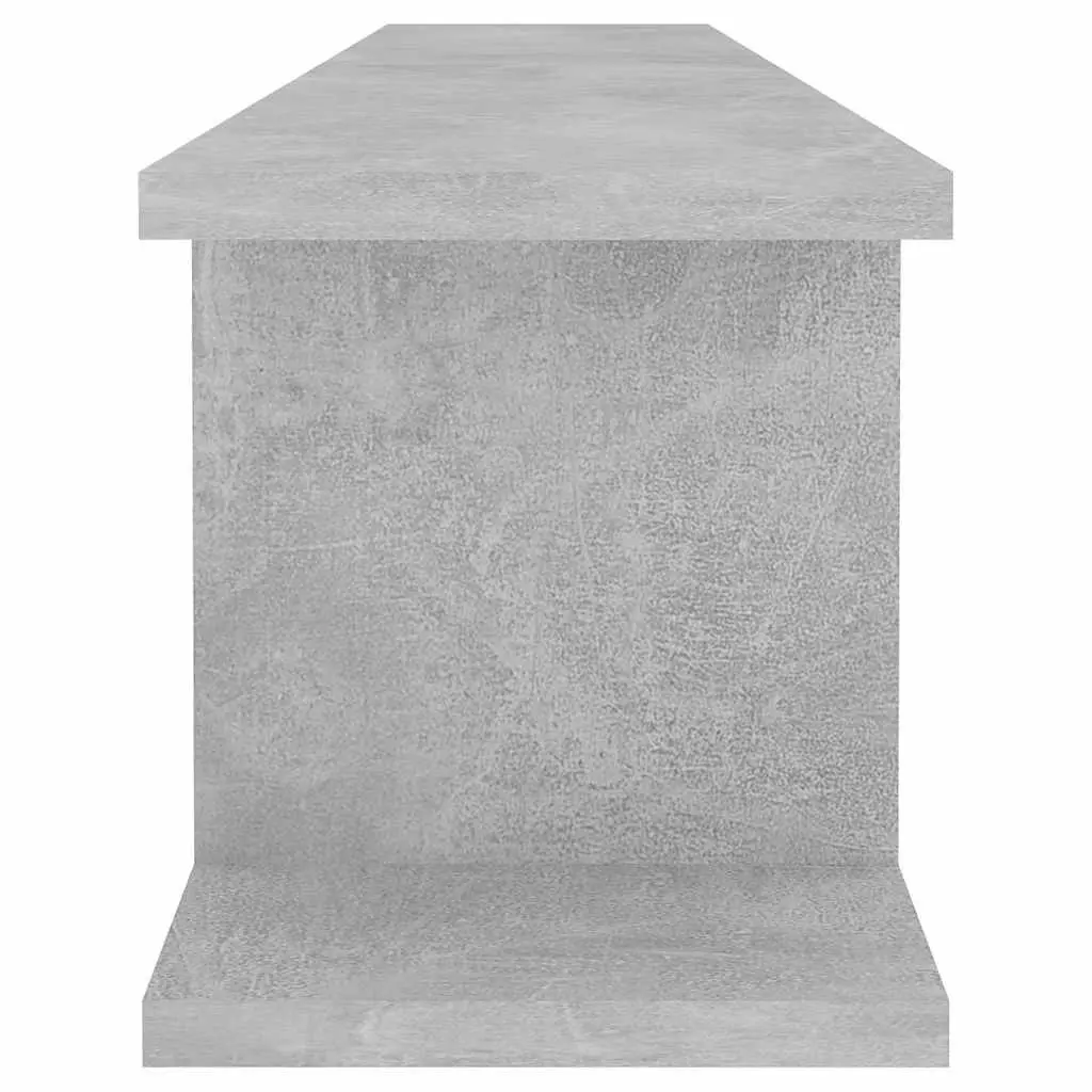 Wall Shelves Grey 2 pcs Cube Display Floating Storage Mounting System