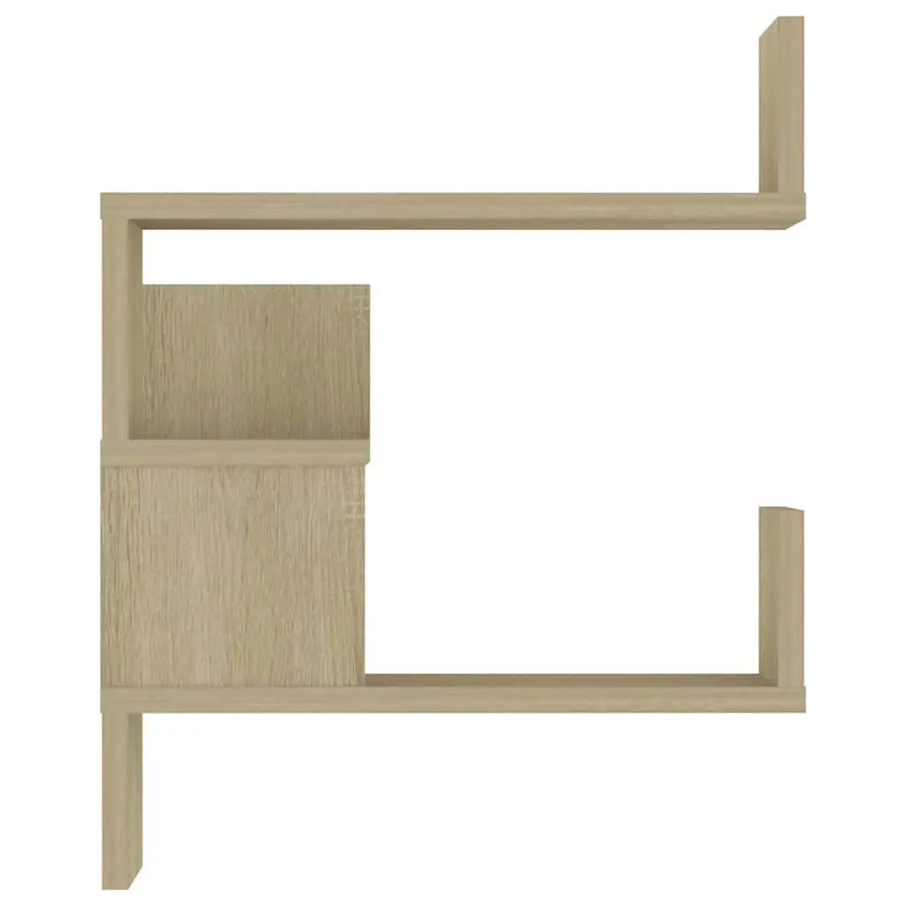 Wall Corner Shelves Brown Engineered Wood 40x40x50 cm Set of 2