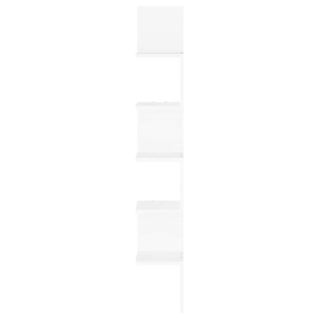 Wall Corner Shelf White Storage Display Unit Living Room Bedroom Kitchen