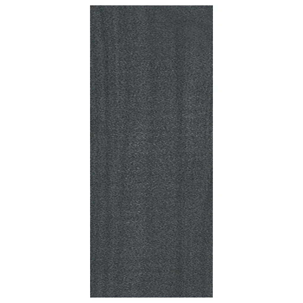 Book Cabinet Grey 40x30x71.5cm Solid Pinewood Storage Display Unit