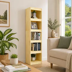Sleek Brown Book Cabinet - Perfect for Your Home Decor