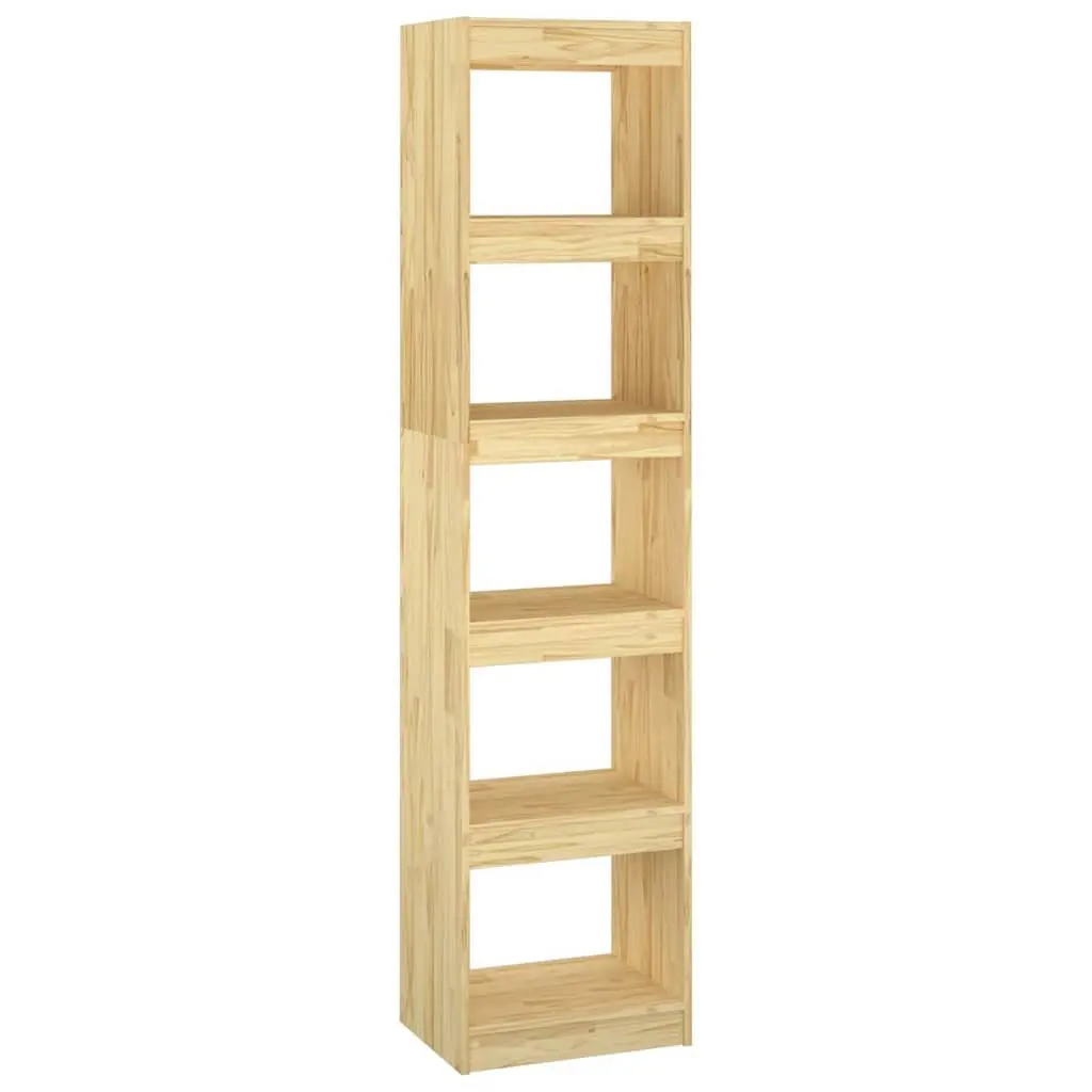Book Cabinet Brown 40x30x167.5 cm Solid Pinewood Room Divider Shelving Unit