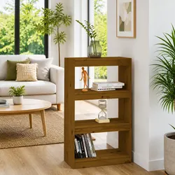 Your New Honey Brown Room Divider and Storage Solution