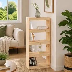 Wooden Book Cabinet with Ample Storage Space