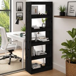 Black Bookcase for Organization and Style