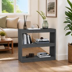 Concise and Stylish Grey Book Cabinet Storage