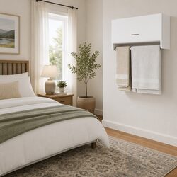 White Compact Wardrobe: Perfect Storage Solution