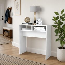 White Console Table: Smart Storage Solution