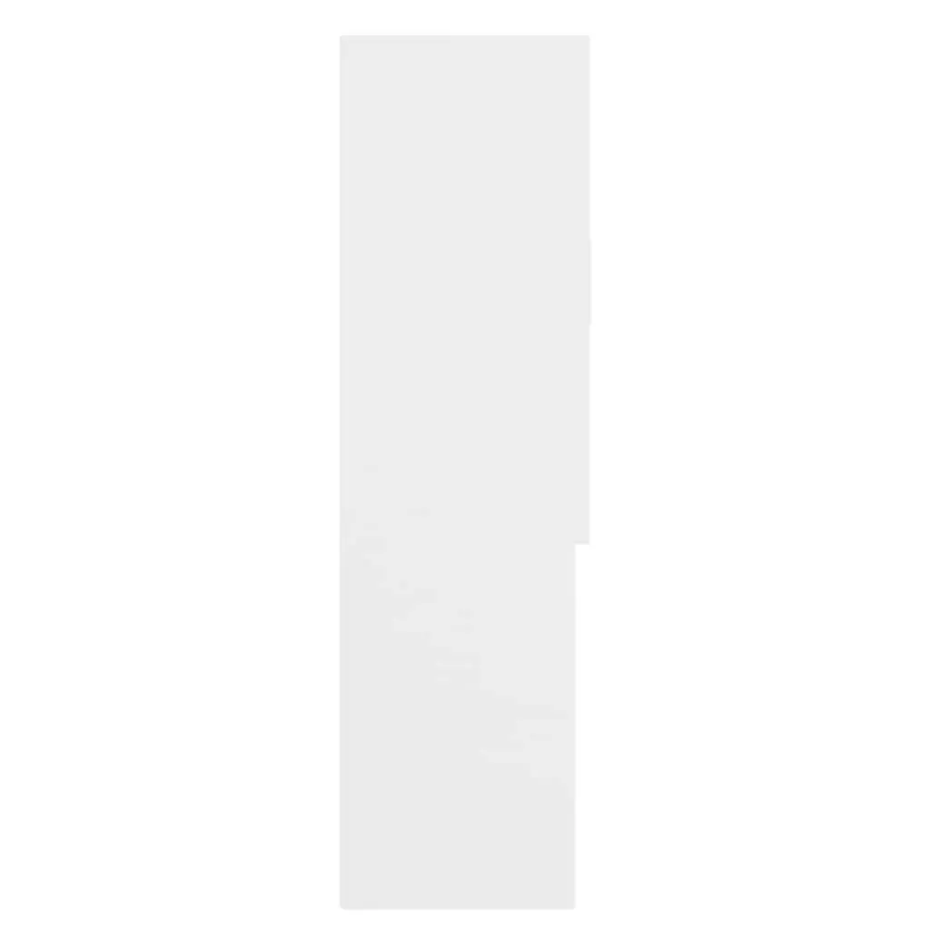 Bathroom Cabinet White 70.5x25.5x90cm 2 Doors Organiser