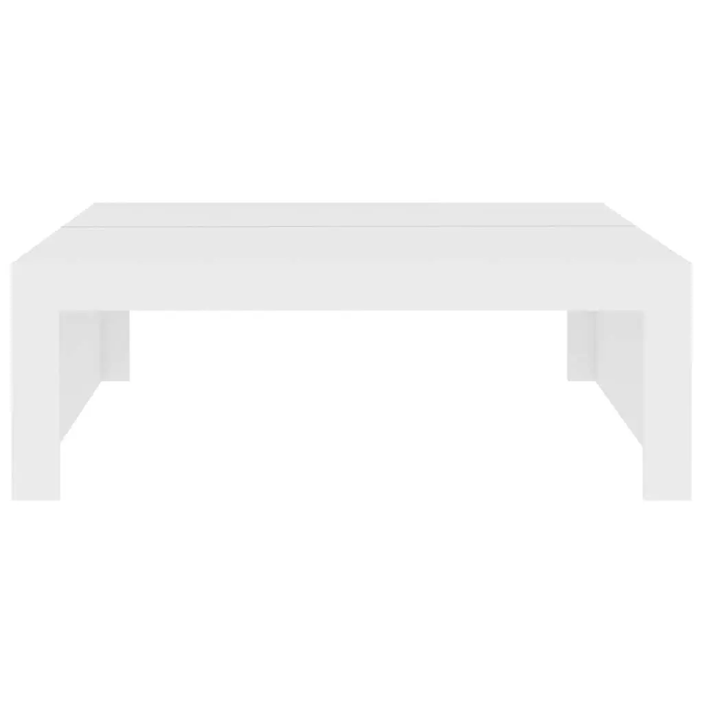 Coffee Table White Square Modern Accent Furniture Living Room Display Stand