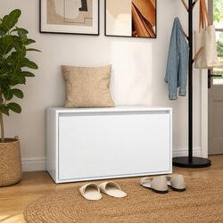 White Hall Storage Bench with Drawer