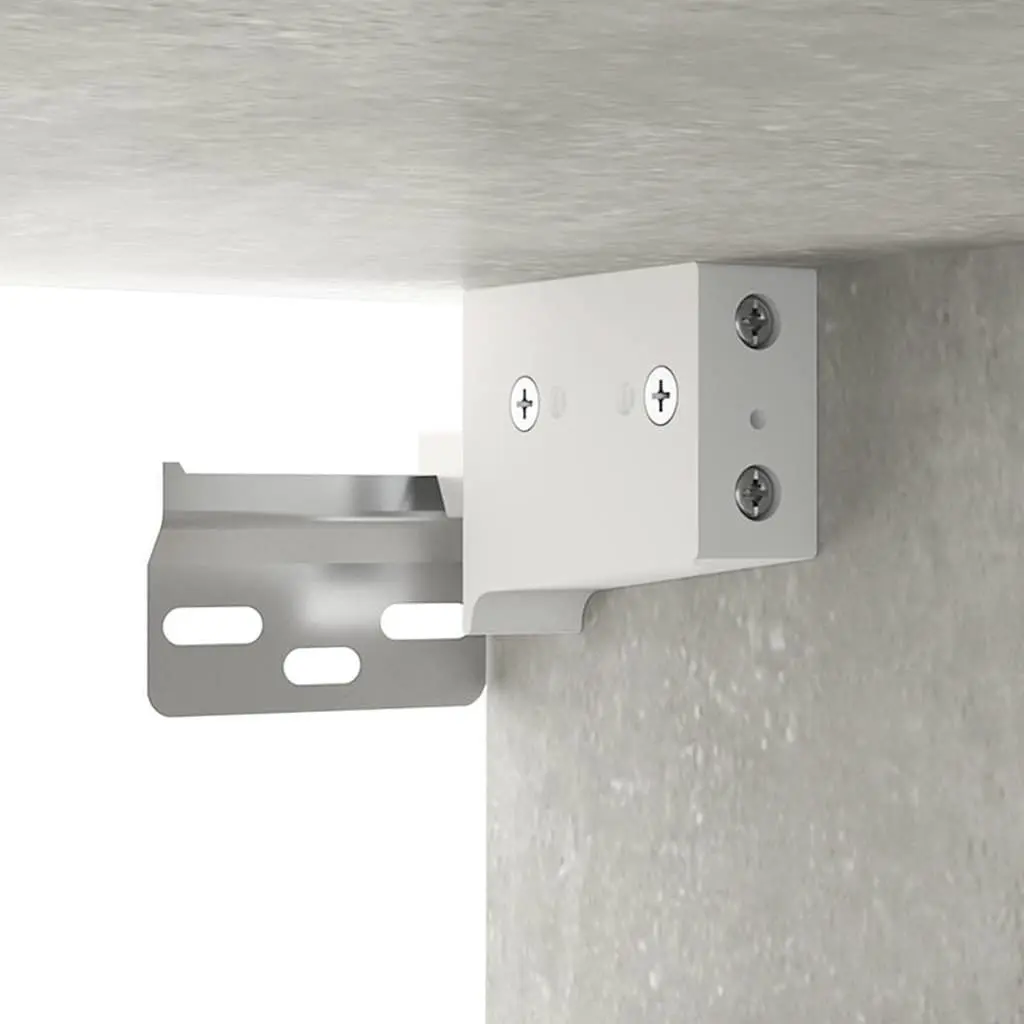 Bathroom Cabinet Grey Wall-Mounted LED Mirror Storage 16 Compartments