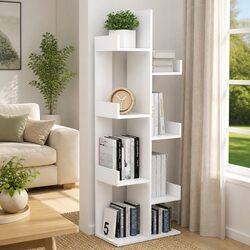 Concise and Sturdy 8-Compartment Book Cabinet
