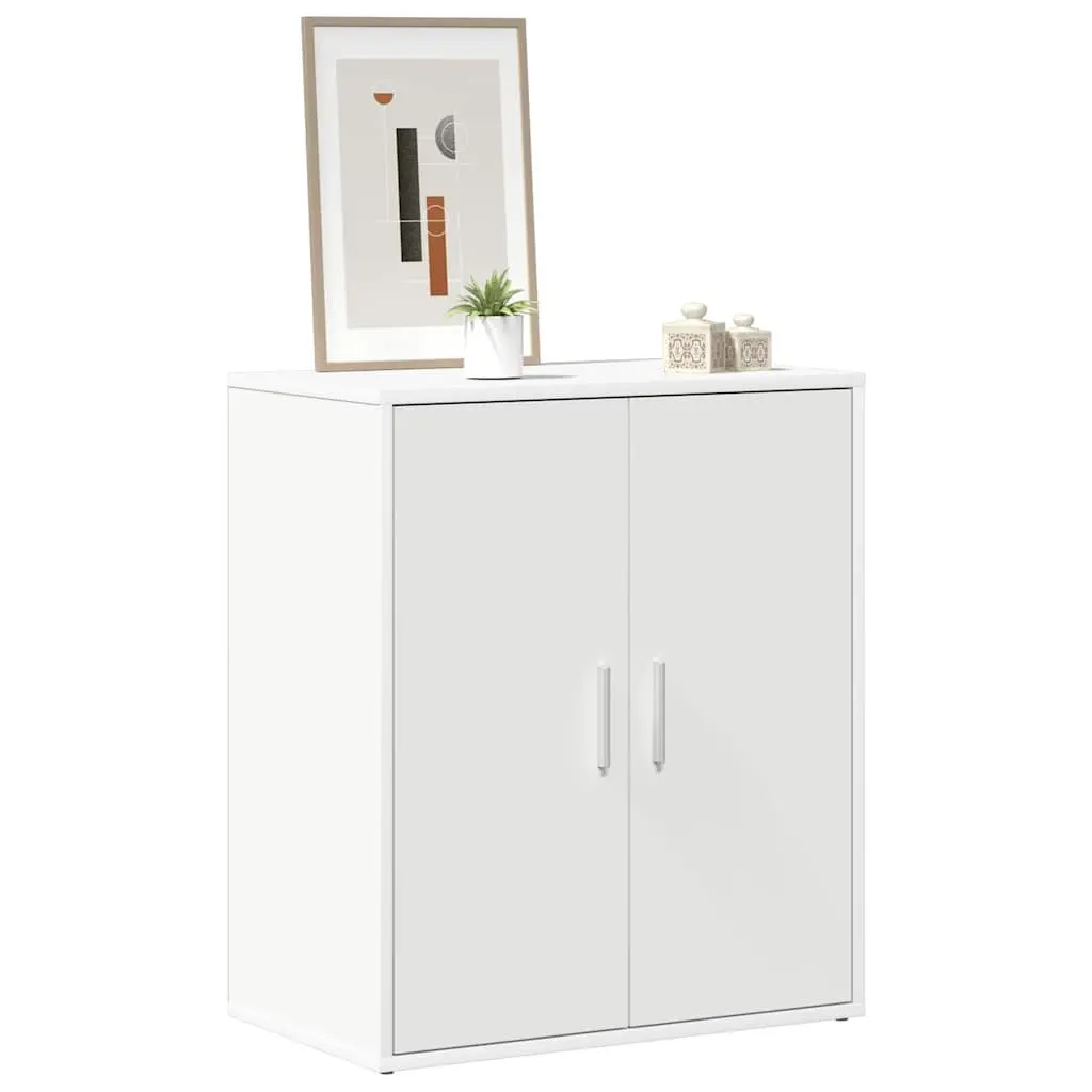 Shoe Cabinet White 60x35x70cm Engineered Wood 5 Shelves Storage Organiser