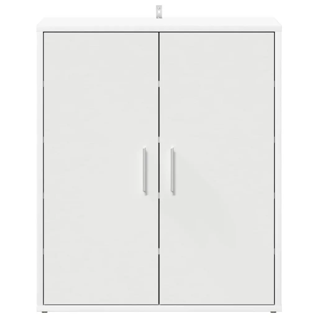 Shoe Cabinet White 60x35x70cm Engineered Wood 5 Shelves Storage Organiser