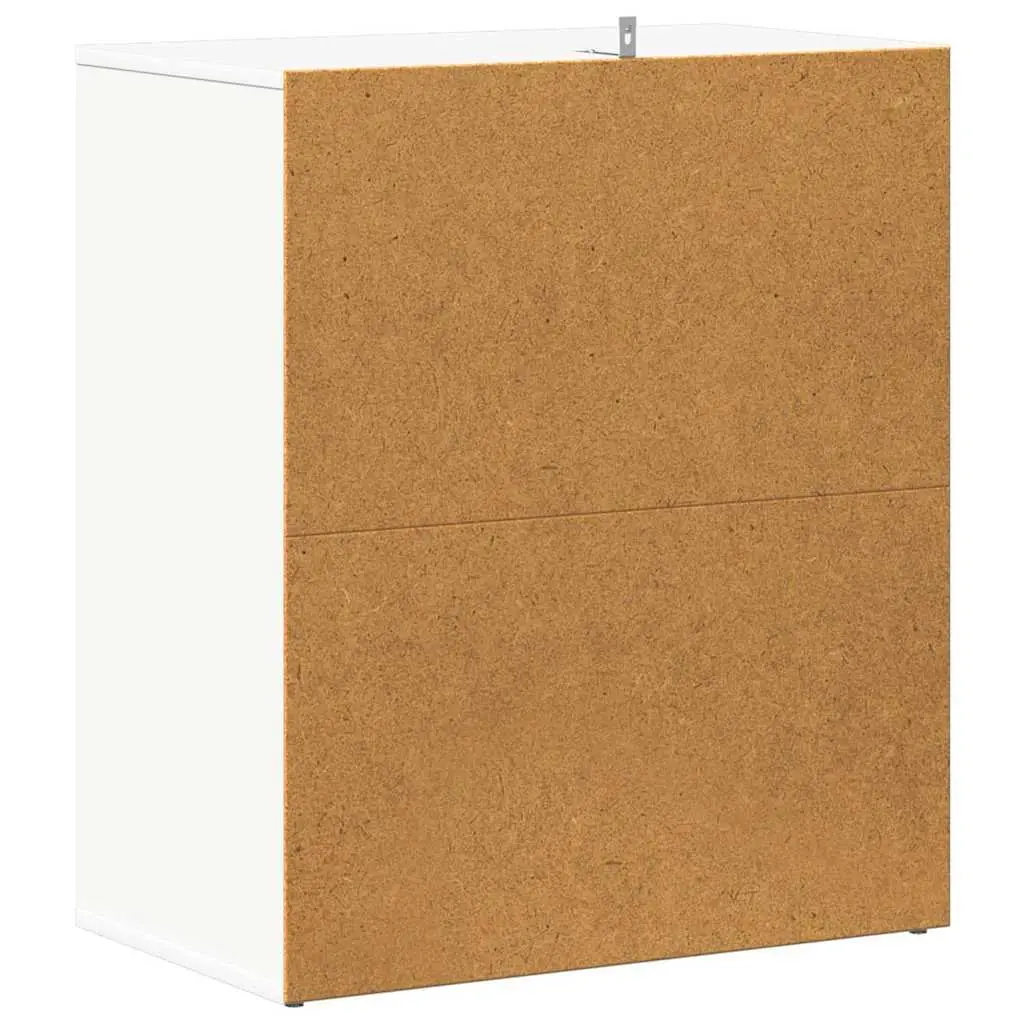 Shoe Cabinet White 60x35x70cm Engineered Wood 5 Shelves Storage Organiser
