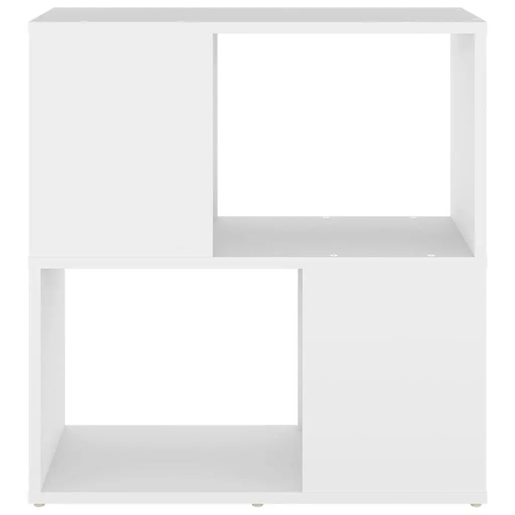 White Book Cabinet 2-Tier Shelving Unit Storage Organiser Modern Aesthetic Home Decor Furniture