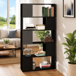 Concise and Sturdy Black Book Cabinet with Storage