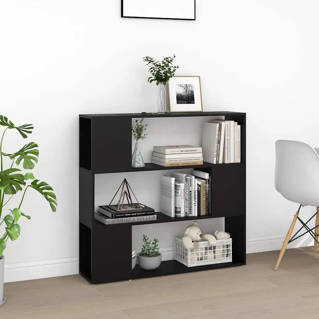Black Book Cabinet Room Divider Shelving Unit Storage Organizer