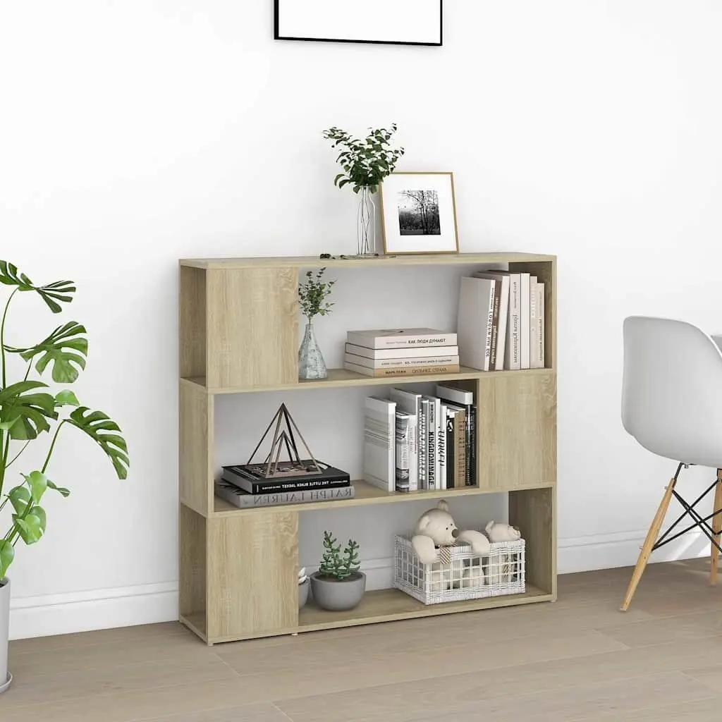 Book Cabinet Room Divider Brown 100x24x94cm Sturdy Construction